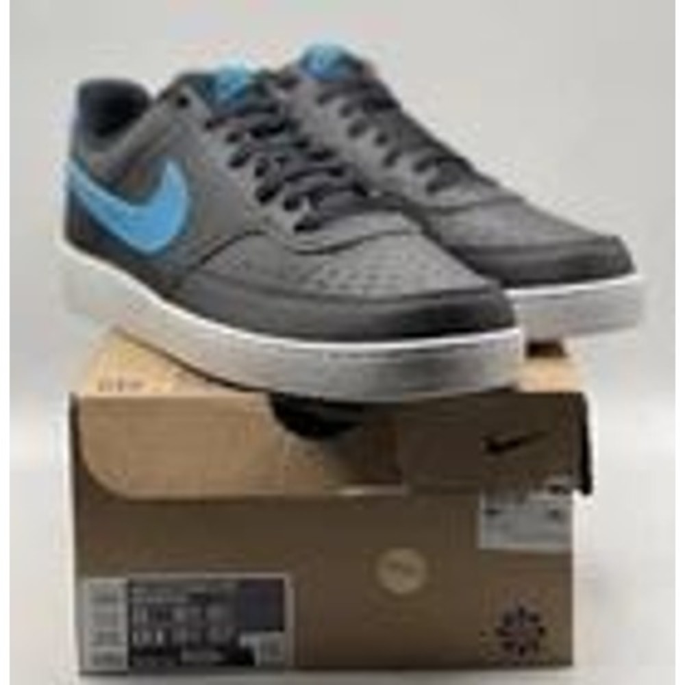 NEW Nike Court Vision Next Nature Low Black Laser Blue‎ NIB Men 11 Women 12.5